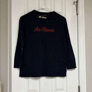 Banana Republic navy Au Revoir sweater NWT